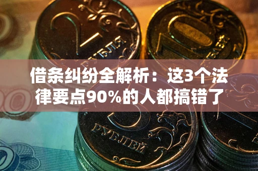 北京借条纠纷全解析：这3个法律要点90%的人都搞错了