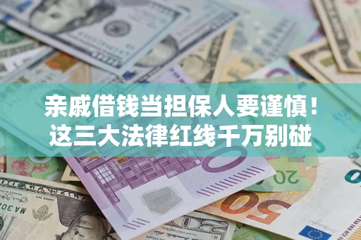 北京亲戚借钱当担保人要谨慎！这三大法律红线千万别碰