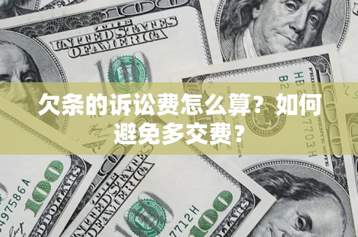 北京欠条的诉讼费怎么算？如何避免多交费？