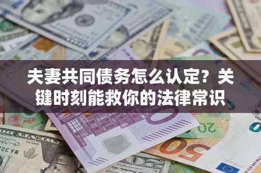 北京夫妻共同债务怎么认定？关键时刻能救你的法律常识