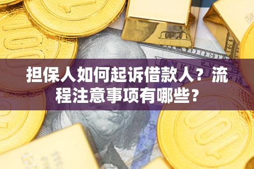 北京担保人如何起诉借款人？流程注意事项有哪些？